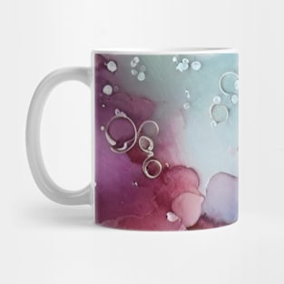 Pink and blue abstract art Mug
